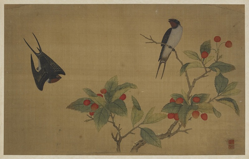 明代画家吴纪作品-鸟类和水果作品下载
