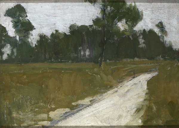 法国画家亨利·奥萨瓦·坦纳 (Henry Ossawa Tanner)-法国的乡间小路