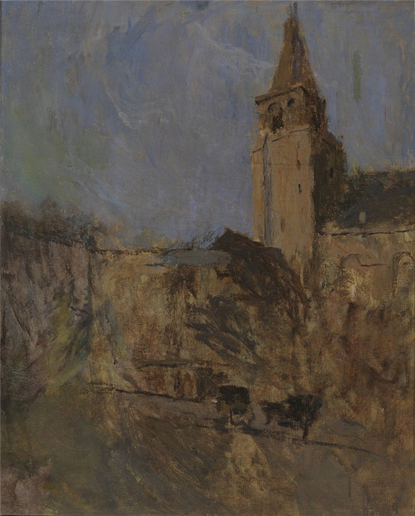 弗兰克·埃德温·斯科特 (Frank Edwin Scott)-St. Germain des Pres 高清油画 法国