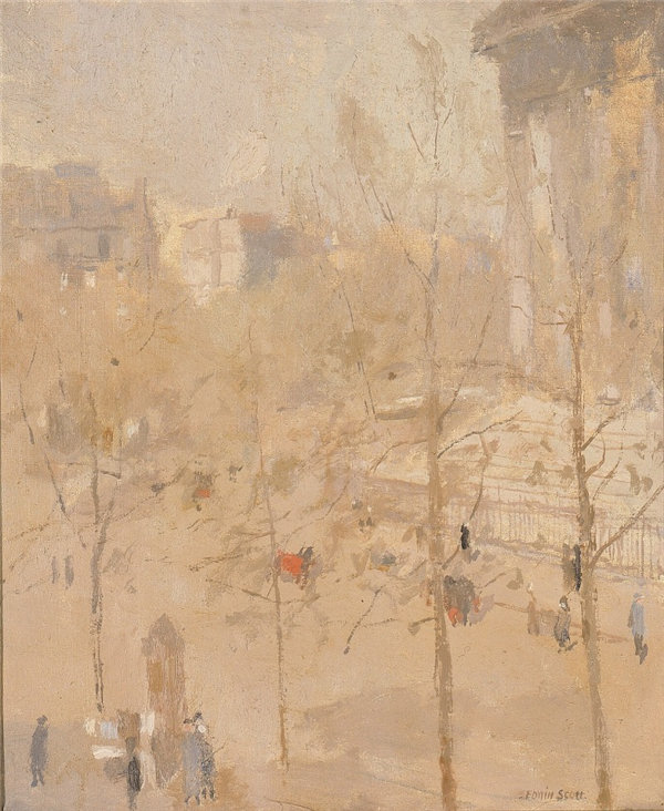 弗兰克·埃德温·斯科特 (Frank Edwin Scott)-玛德琳号 二 法国油画