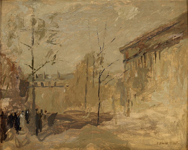 弗兰克·埃德温·斯科特 (Frank Edwin Scott)-Place de la Madeleine no 2 法国油画