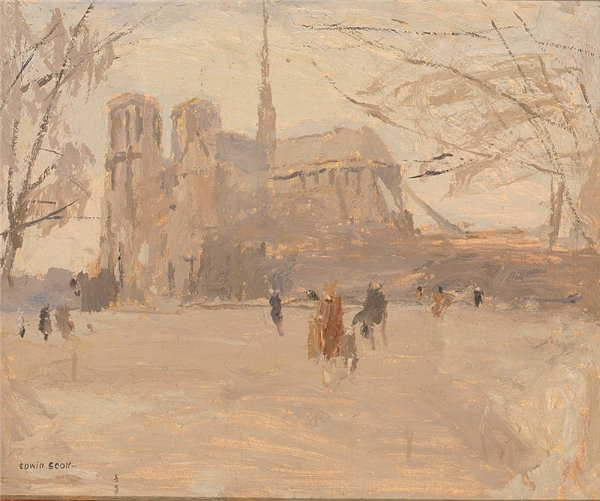 弗兰克·埃德温·斯科特 (Frank Edwin Scott)-圣母院  2 法国油画