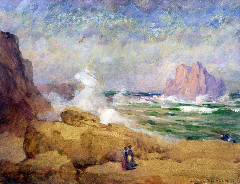 威廉·亨利·福尔摩斯（William Henry Holmes）-加利福尼亚海岸 2 油画