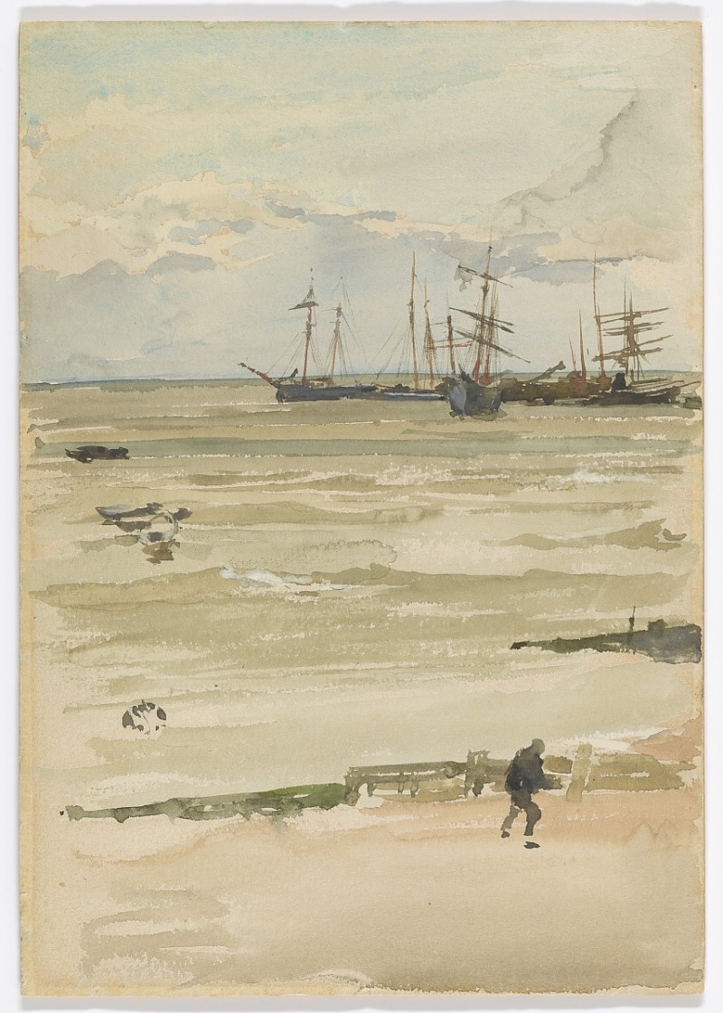 詹姆斯·麦克尼尔·惠斯勒(James McNeill Whistler)-Erith-安克雷奇水彩画作品