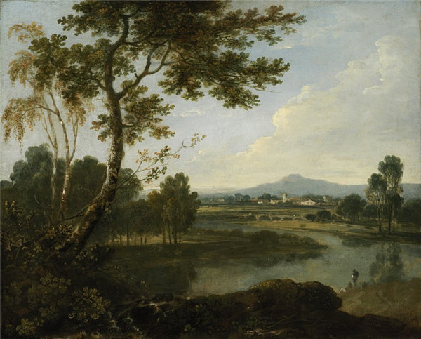 理查德·威尔逊（Richard Wilson）-意大利的风景油画
