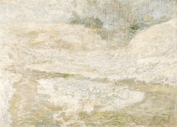 约翰·亨利·托契曼（John Henry Twachtman）-布鲁克，格林威治油画