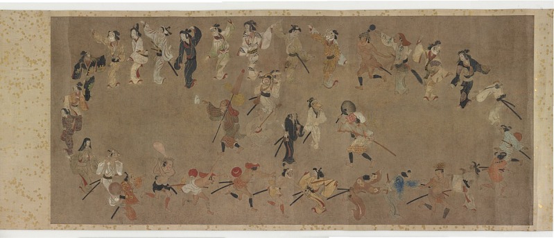 Yamanaka and Co. 山中商会（1917 - 1965）-跳舞的盆舞绘画作品