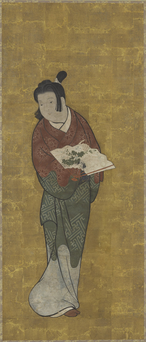 Yamanaka and Co. 山中商会（1917 - 1965）一个拿着扇子的男孩