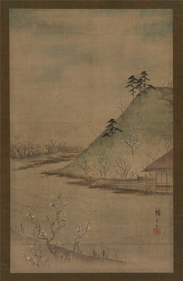 歌川広重二 (1826-1869)-春天风景 绘画作品下载
