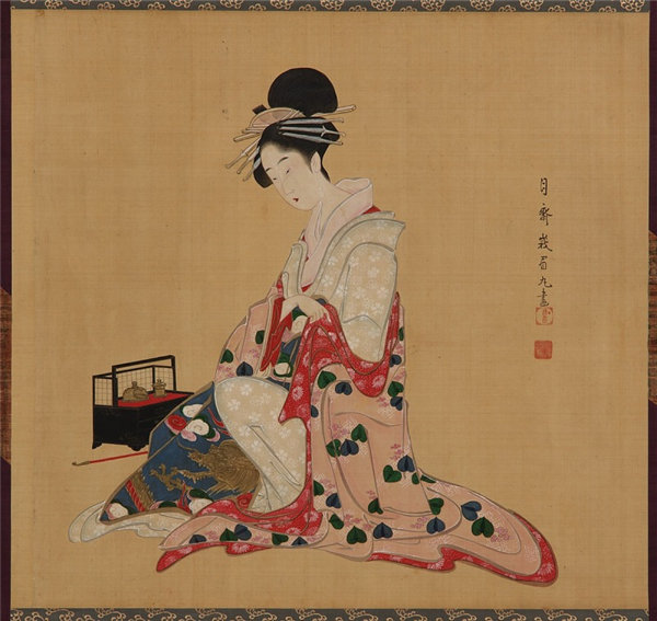 平田月斎（1787-1864）-花魁绘画作品