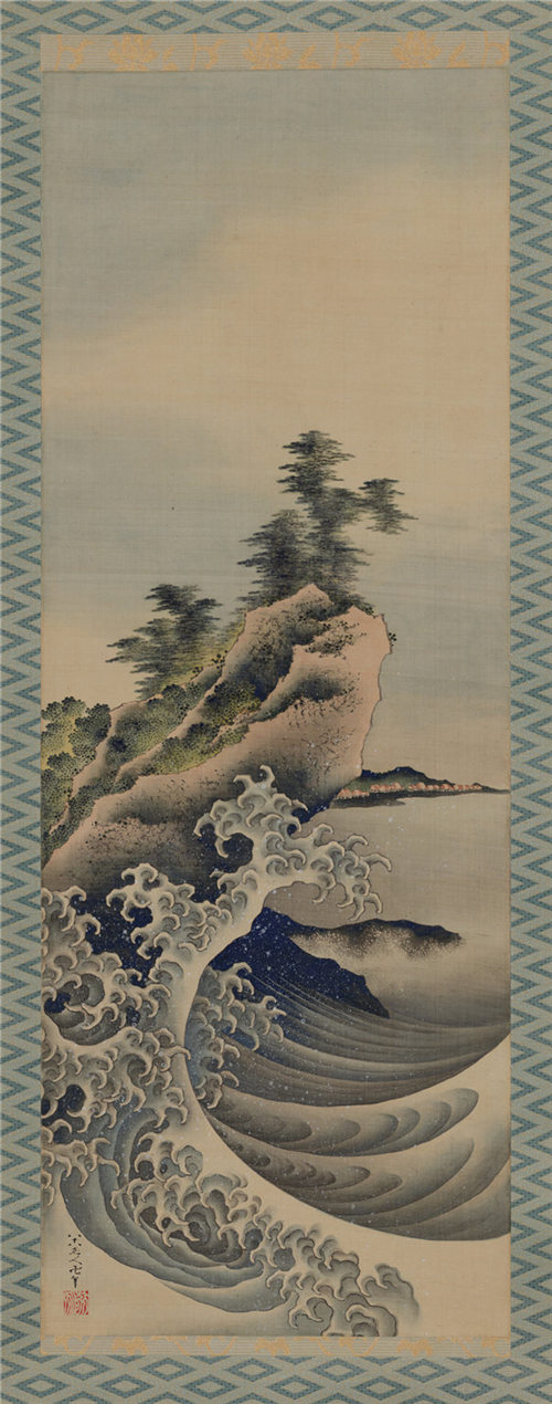 葛饰北斎（1760-1849）-破浪绘画高清作品
