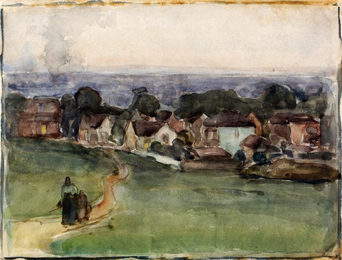 亨利·奥萨瓦·坦纳 (Henry Ossawa Tanner)-堪萨斯州堪萨斯城水彩 2