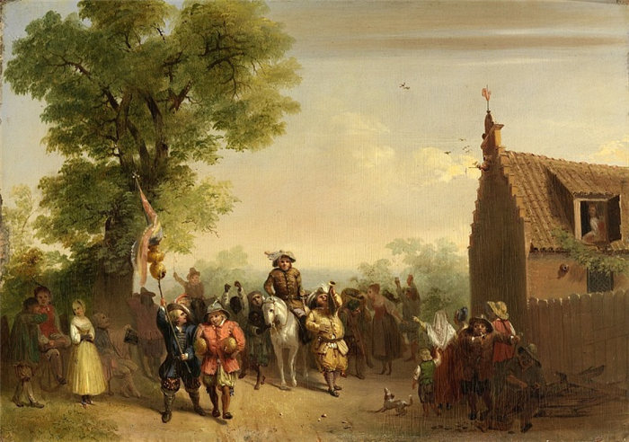 美国画家约翰·加兹比·查普曼 (John Gadsby Chapman)-胜利油画