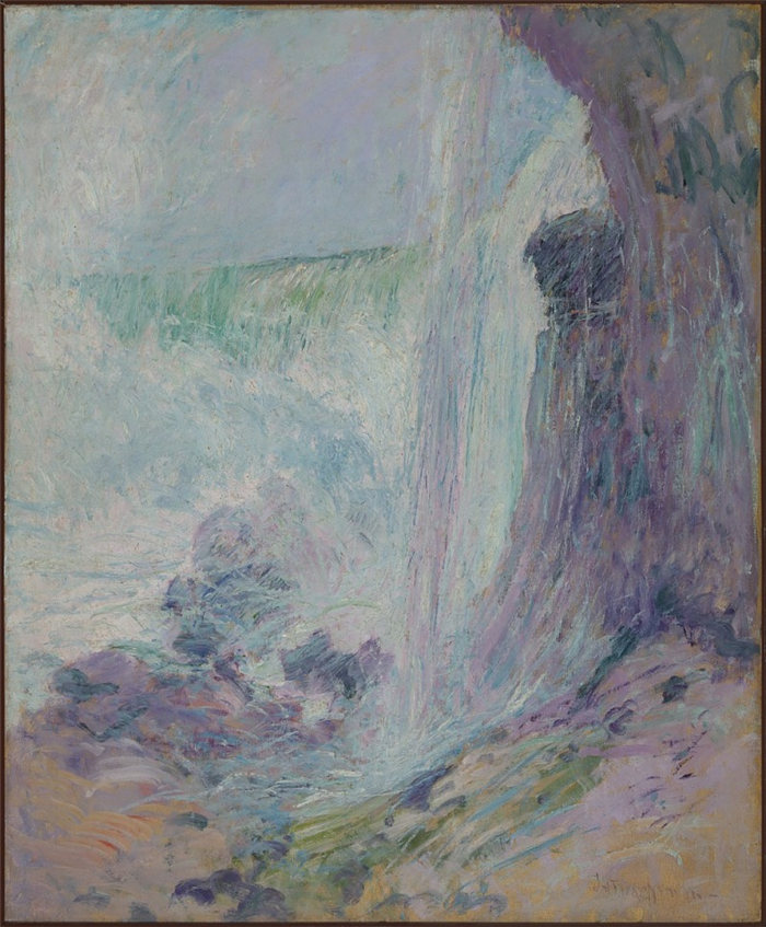 约翰·亨利·托契曼（John Henry Twachtman）尼亚加拉瀑布油画