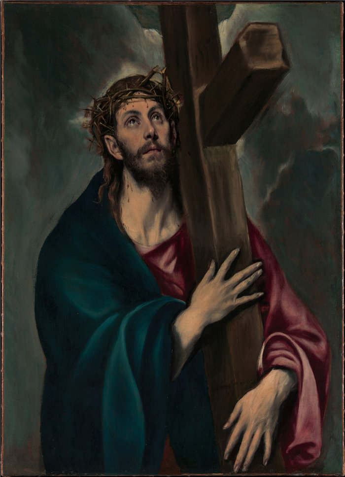 艾尔·葛雷柯（El Greco）-背着十字架的基督 西班牙油画.zip