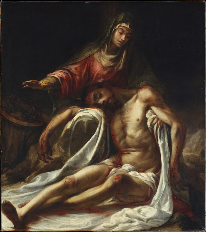 胡安·德·巴尔德斯·莱尔（Juan de Valdés Leal）-圣母怜子图油画