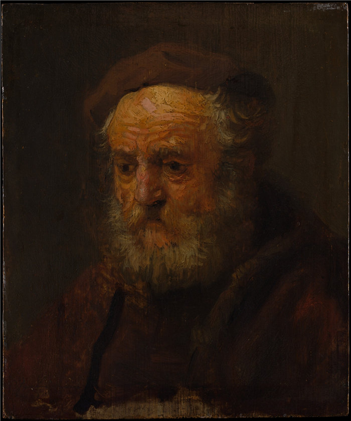 伦勃朗风格（Rembrandt）- 老人的书房油画