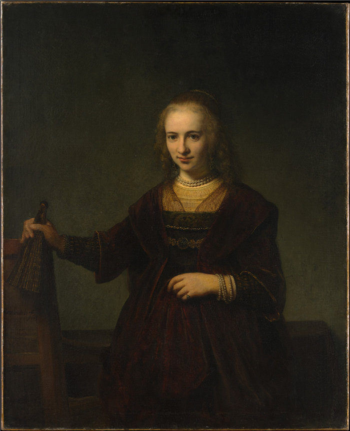 伦勃朗风格（Rembrandt）-一个女人的肖像油画