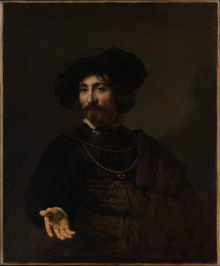 伦勃朗风格（Rembrandt）-铁甲男油画