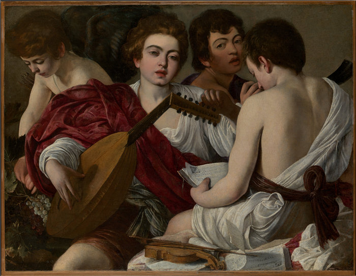 卡拉瓦乔（Caravaggio）-音乐家 意大利高清油画