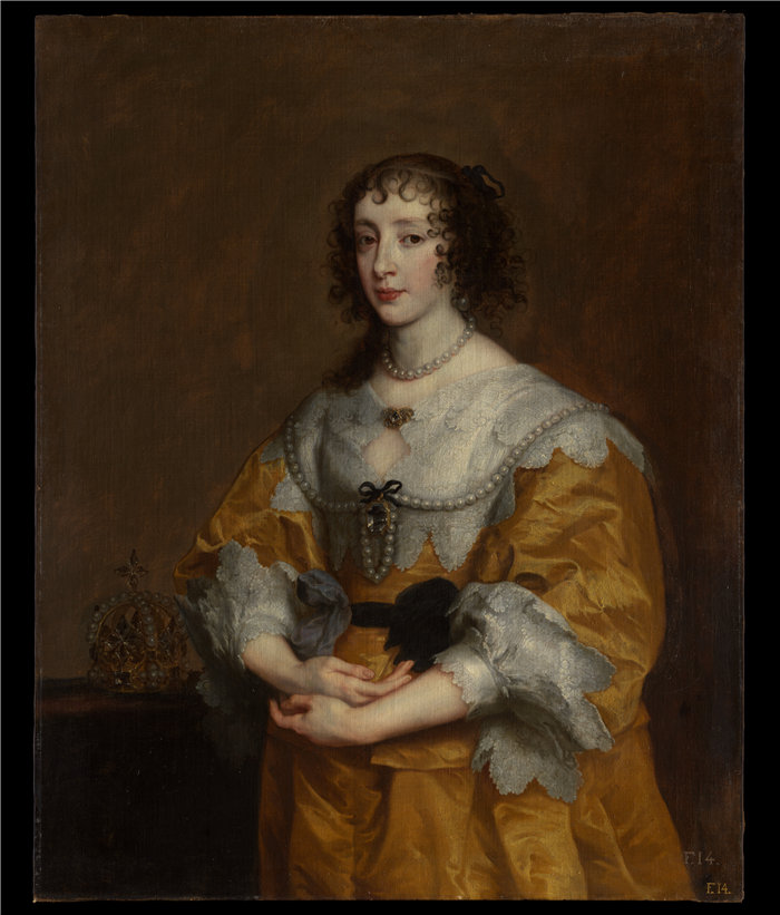 安东尼·范·戴克(Anthony van Dyck)-亨利埃塔·玛丽亚王后比利时油画