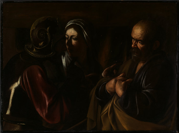 胡塞佩·德·里贝拉（Jusepe de Ribera）-圣彼得的否认 西班牙油画