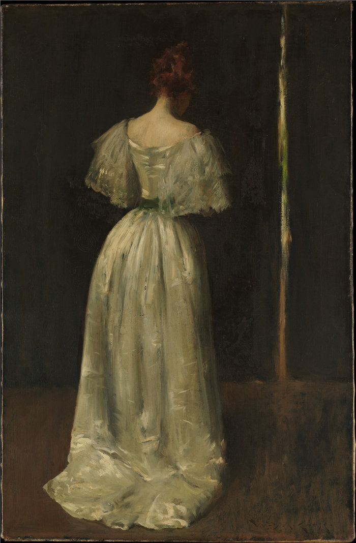 威廉·梅里特·蔡斯（William Merritt Chase）-十七世纪的女士油画 美国
