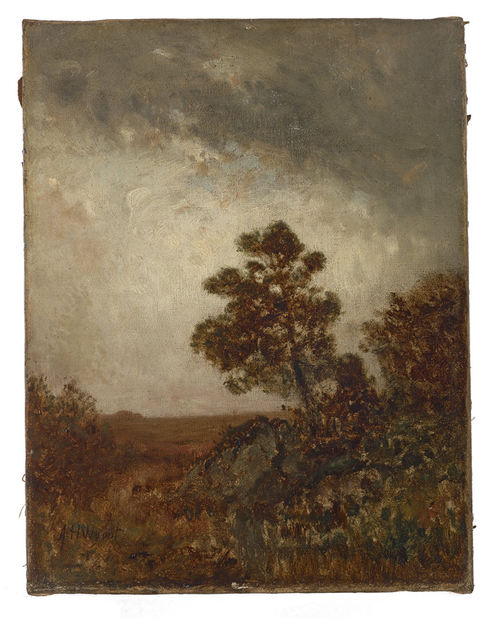 亚历山大·海尔维格·怀恩特（Alexander Helwig Wyant，美国，1836-1892 年）-景观油画