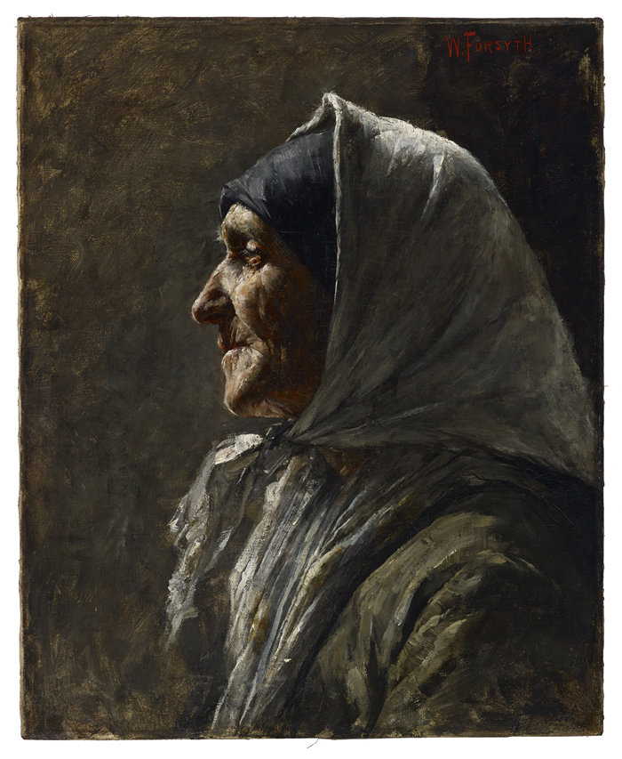 威廉·J·福赛思（William J. Forsyth，美国人，1854-1935 年）-老妇人