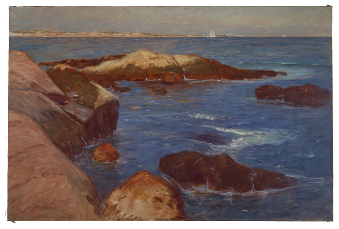 弗兰克·杜文内克(Frank Duveneck,美国人,1848-1919 年)-海洋油画