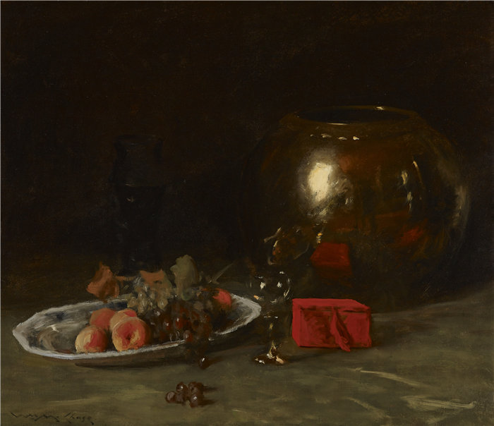 威廉·梅里特·蔡斯（William Merritt Chase，美国人，1849-1916 年）-大黄铜碗
