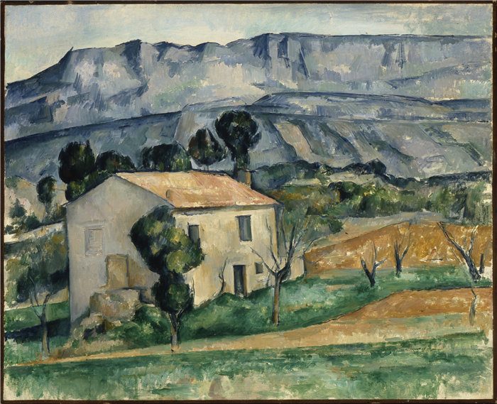 保罗·塞尚（Paul Cézanne ，法国，1839-1906 年）-普罗旺斯的房子油画