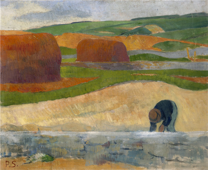 保罗·塞鲁塞尔（Paul Sérusier，法国，1864-1927 年）海藻采集油画作品