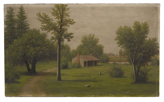 巴顿·斯通·海斯(Barton Stone Hays,美国人,1826-1914 年)-景观油画