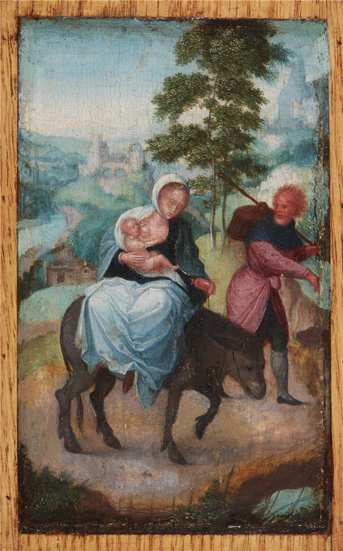 阿德里安·伊森布兰特（Adriaen Isenbrandt，1490-1551 年）-飞往埃及油画