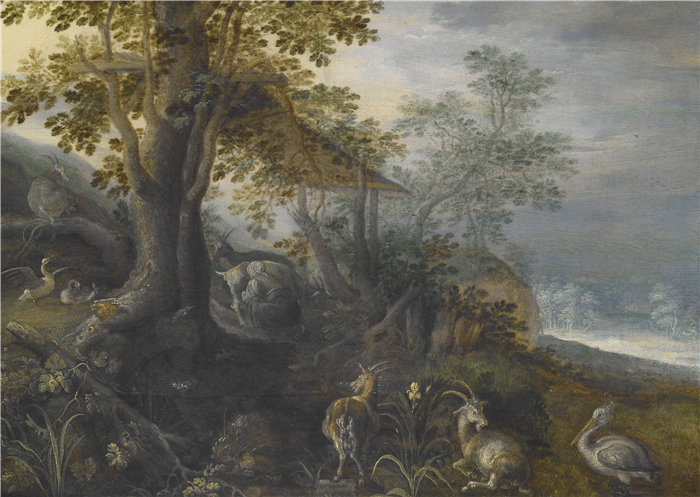 罗兰德·萨弗里(Roelandt Savery)（荷兰，1576-1639 年）-有动物的风景