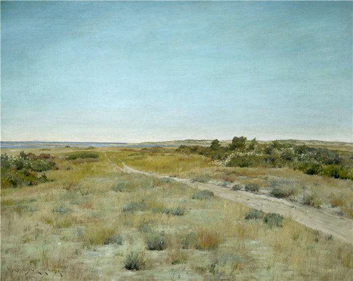 威廉·梅里特·蔡斯（William Merritt Chase，美国人，1849-1916 年）-初秋油画