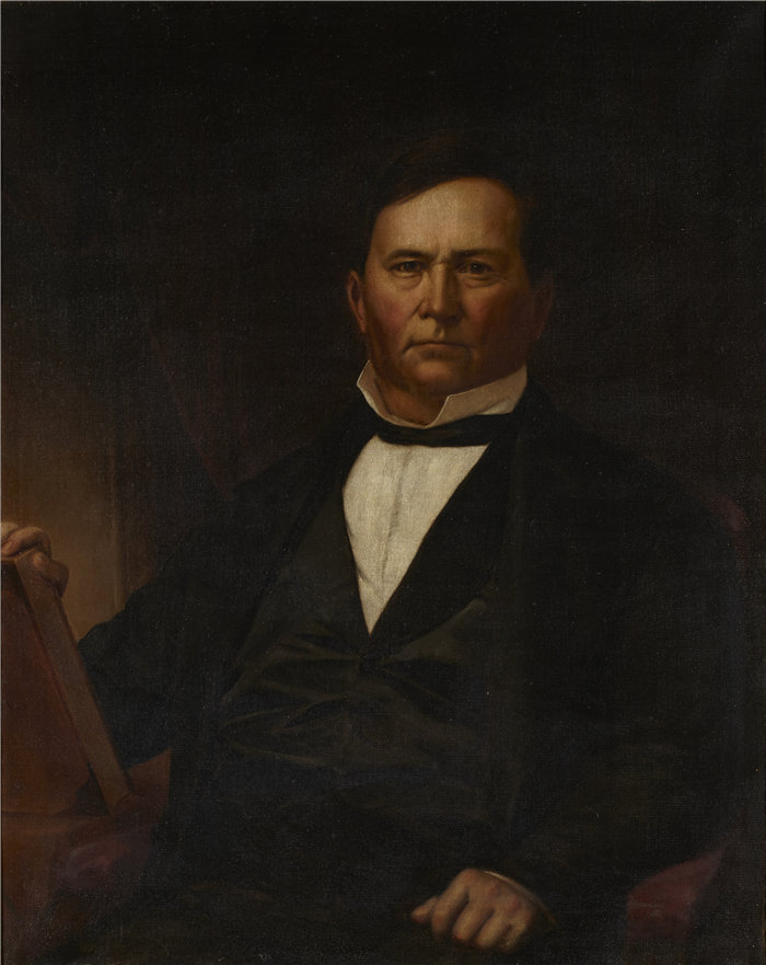 雅各布·考克斯（Jacob Cox，美国人，1810-1892 年）-州长大卫华莱士的肖像油画