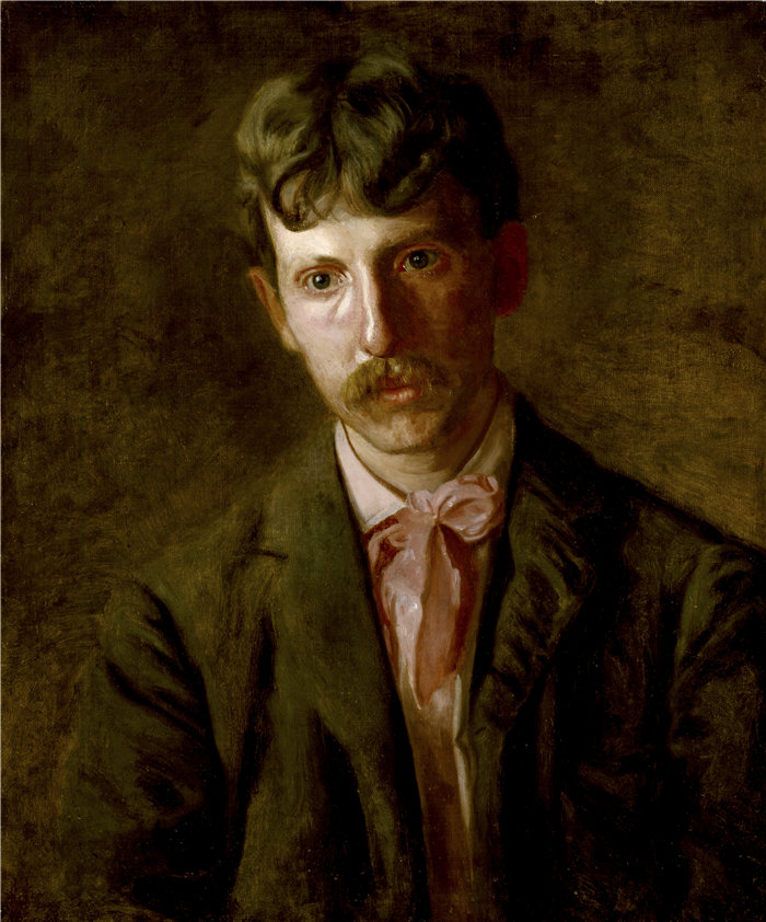 托马斯·埃金斯（Thomas Eakins，美国，1844-1916 年）-钢琴家（斯坦利·阿迪克斯）油画