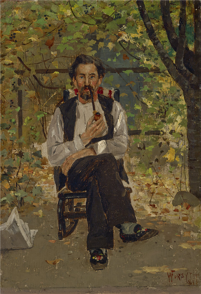 威廉·J·福赛思（William J. Forsyth ，美国人，1854-1935 年）-康叔叔（康利高地）油画