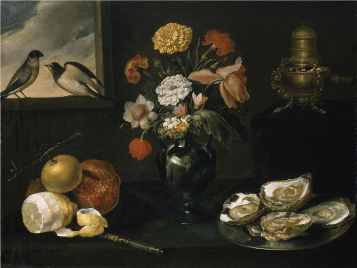 雅克·利纳德(Jacques Linard,法国,1600-1645 年)-静物与四元素油画