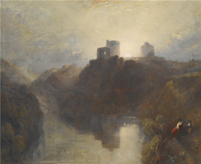 约瑟夫·马洛德·威廉·特纳(Joseph Mallord William Turner ,英,1775-1851)-基尔加伦城堡油画