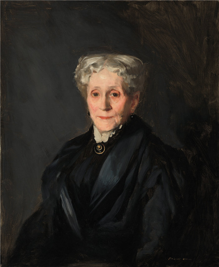 罗伯特·亨利(Robert Henri)-Elizabeth Virginia Laning Bradner Smith油画 美国