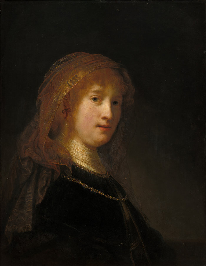 伦勃朗·范·瑞恩（Rembrandt van Rijn）-艺术家的妻子油画