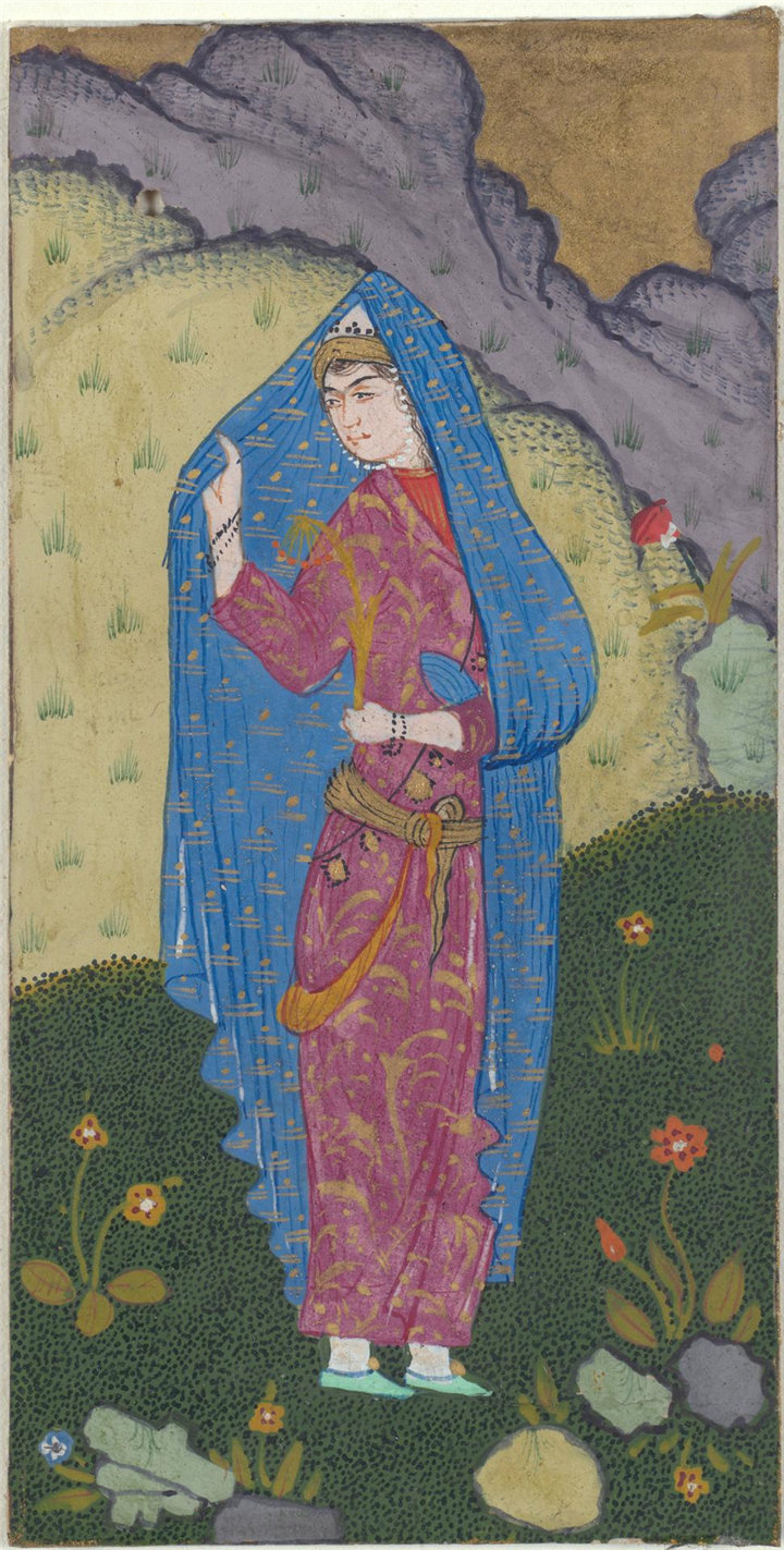伊朗水彩-山水人物，17世纪作品 3