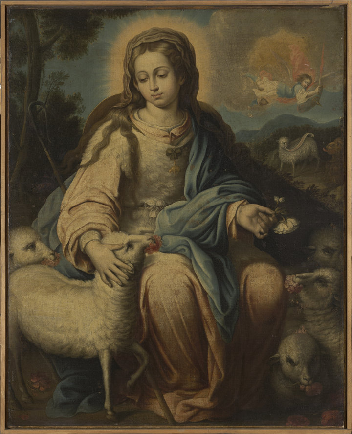 阿隆索·米格尔·德·托瓦尔（ Alonso Miguel de Tovar），西班牙人，1678–1728 年-作为牧羊女的童贞女