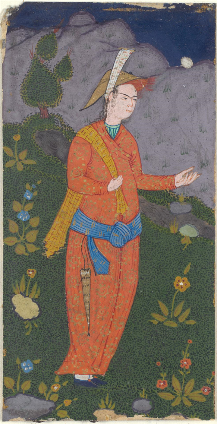 伊朗水彩-山水人物，17世纪作品 6