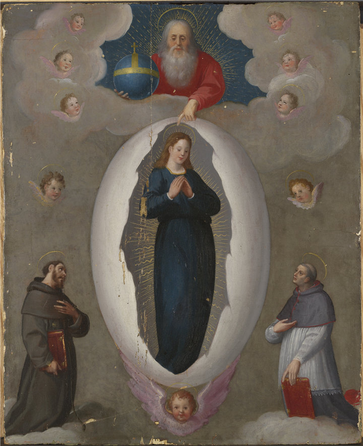 西班牙画家作品-鸡蛋里的圣母作品