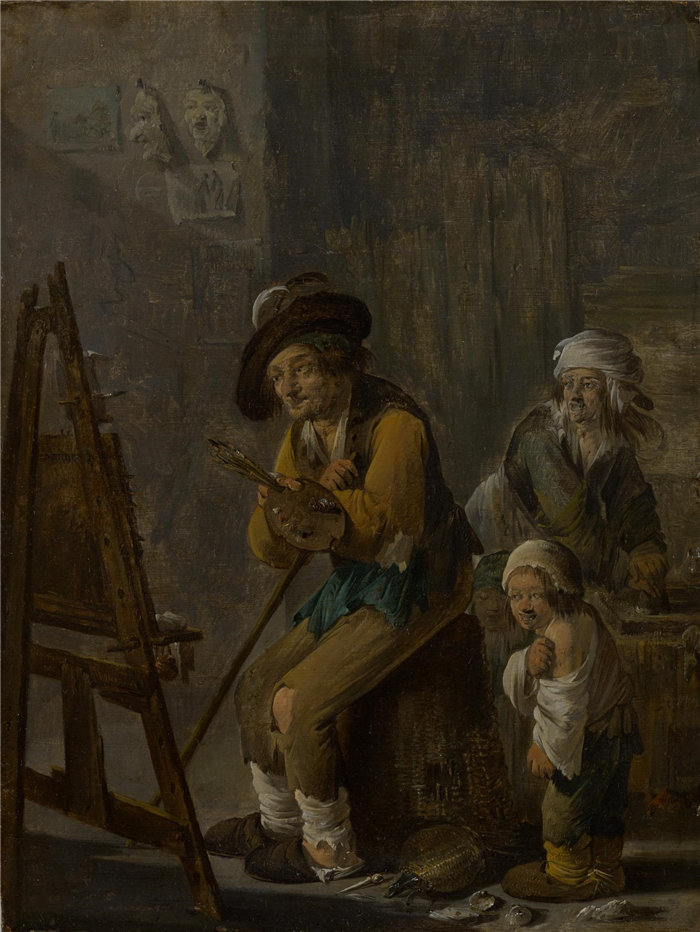 Andries Dirksz Both,荷兰人,1611–1641-工作室里的可怜画家