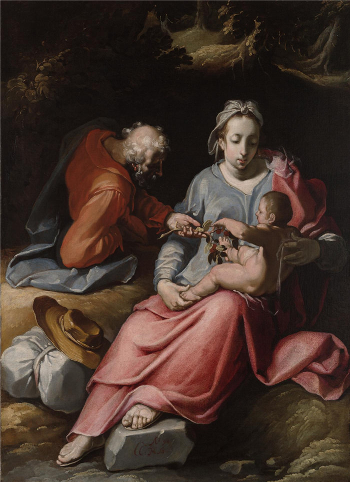 Cornelis Cornelisz。范哈勒姆,荷兰人,1562–1638 年-神圣家族